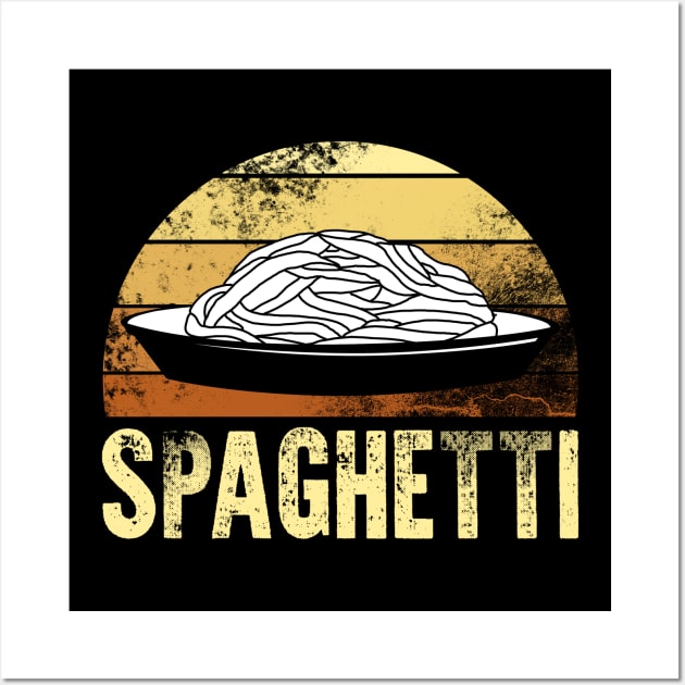 Spaghetti Retro Plate Wall Art by Imutobi